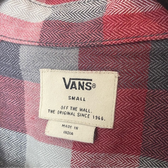 Vans - Off The Wall - Button Down Plaid Long Sleeve Flannel - Small - Picture 2 of 6